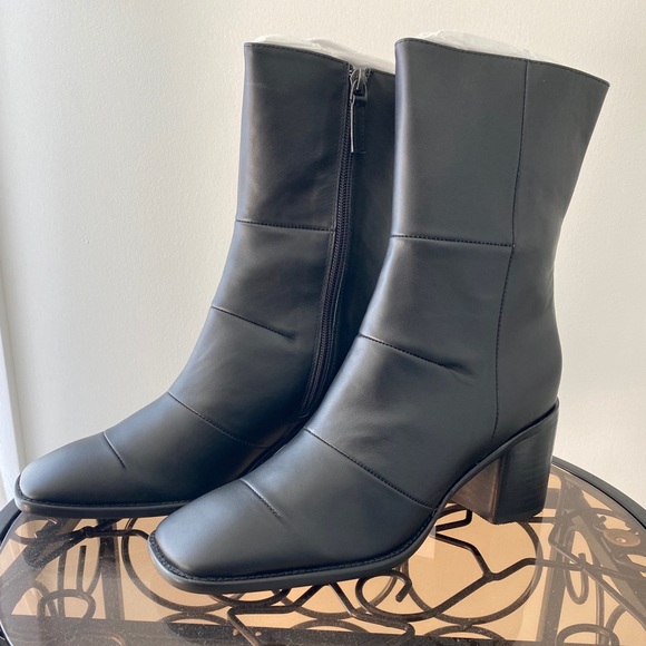 Intentionally Blank - More Hugs Black Leather Boot - Picture 1 of 5